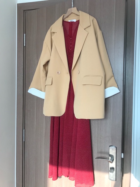 [CÓ SẴN] Áo khoác nữ dáng vest blazer chất đẹp dày dặn dáng basic một cúc trơn | BigBuy360 - bigbuy360.vn