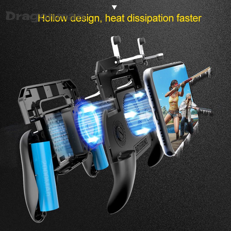 Mobile Phone Game Controller Joystick Cooling Fan Gamepad for PUBG IOS Android