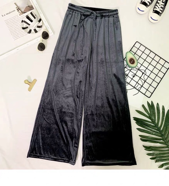 QUẦN NHUNG ỐNG RỘNG CÓ SIZE ĐẠI (KÈM HÌNH THẬT)
