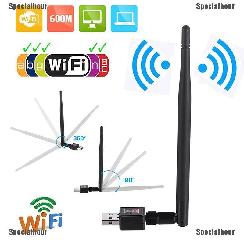 Thiết bị phát wifi không dây USB 2.0 tốc độ 600M có ăng ten | BigBuy360 - bigbuy360.vn