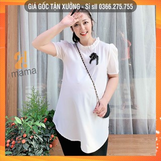 Áo bầu thiết kế rẻ đẹp mùa hè cộc tay sơ mi - V47