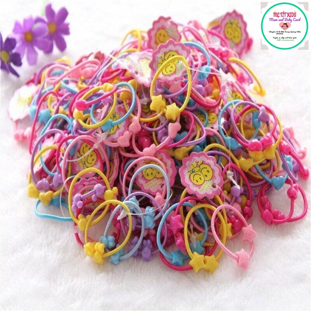 Sét 5 Dây Buộc Tóc Nhiều Màu Cho Bé