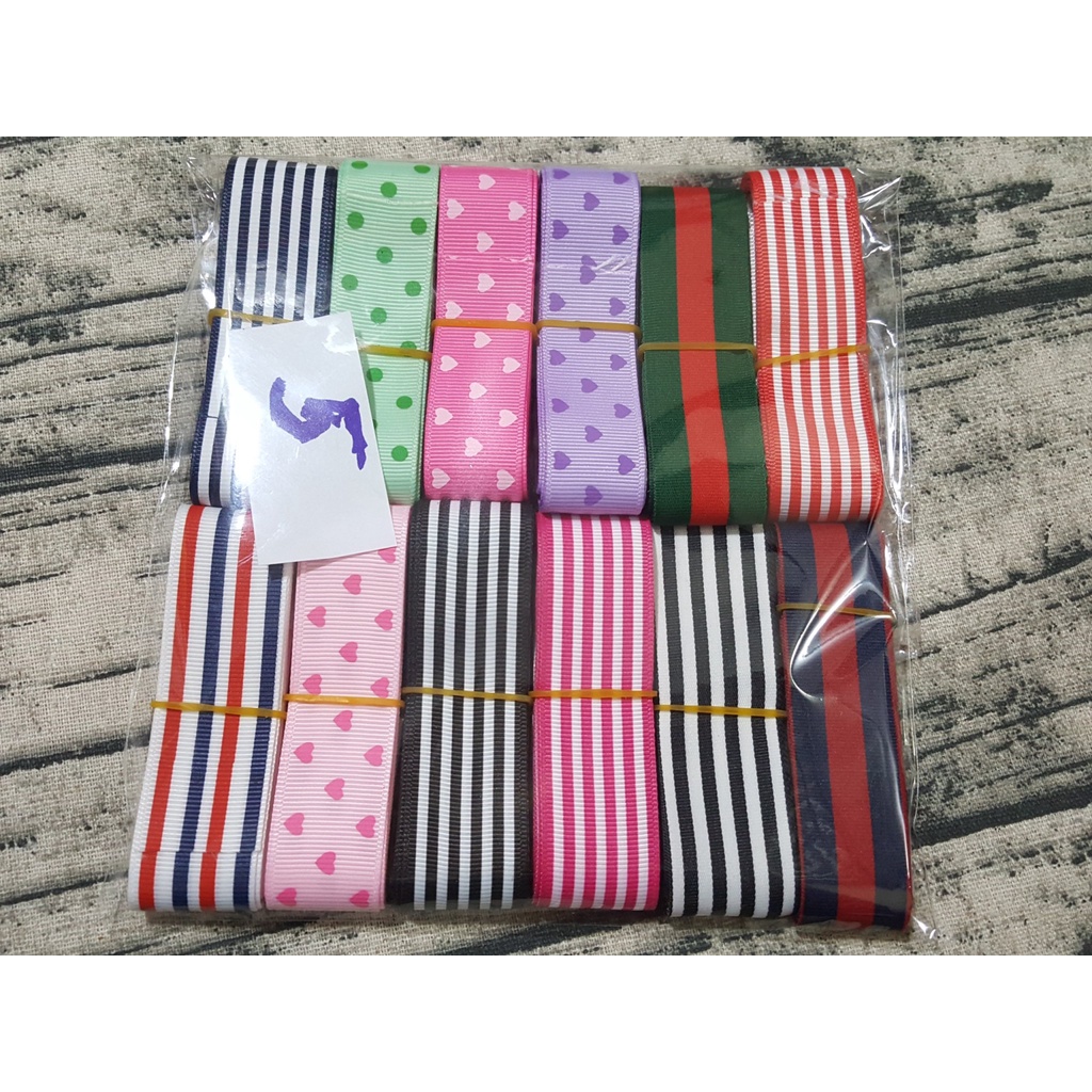 SALE SÉT RUY BĂNG GÂN HOẠT TIẾT NHIỀU MẪU ĐỒNG GIÁ 1 SÉT 120K