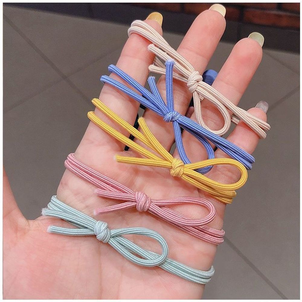 Dây Buộc Tóc Cao Su Co Giãn Nhiều Màu Sắc Phong Cách Hàn Quốc Cho Nữ