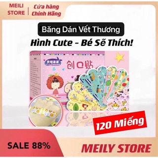 Hộp 120 Miếng Băng Dán Vết Thương Siêu Dính,Băng Dán Cá Nhân Hoạt Hình Ngộ Nghĩnh, Băng Gâu Tiện Lợi