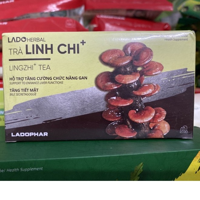 Trà Linh Chi+ Ladophar bồi bổ cơ thể - hộp 20 túi lọc