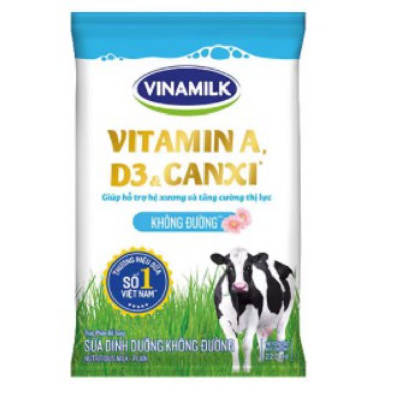 [COMBO 10 BỊCH] SỮA TƯƠI VINAMILK ĐỦ VỊ {220ml x 10 bịch}