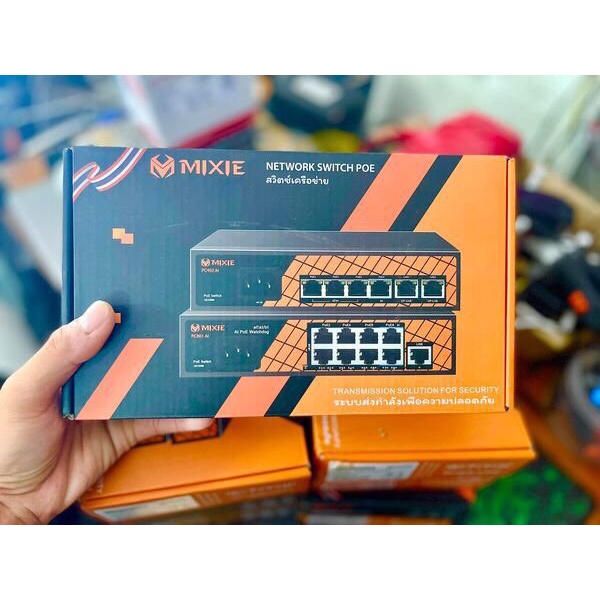 SWITCH POE AI MIXIE PC-402 - 4+2 100Mbs, khoảng cách 250M, Công Nghệ Watchdog Thông minh