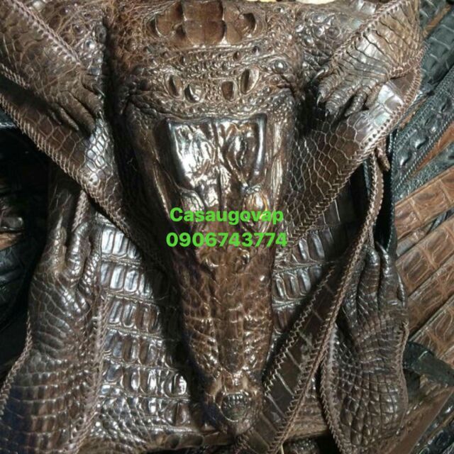 Túi đeo chéo nguyên con Cá sấu thật 💯