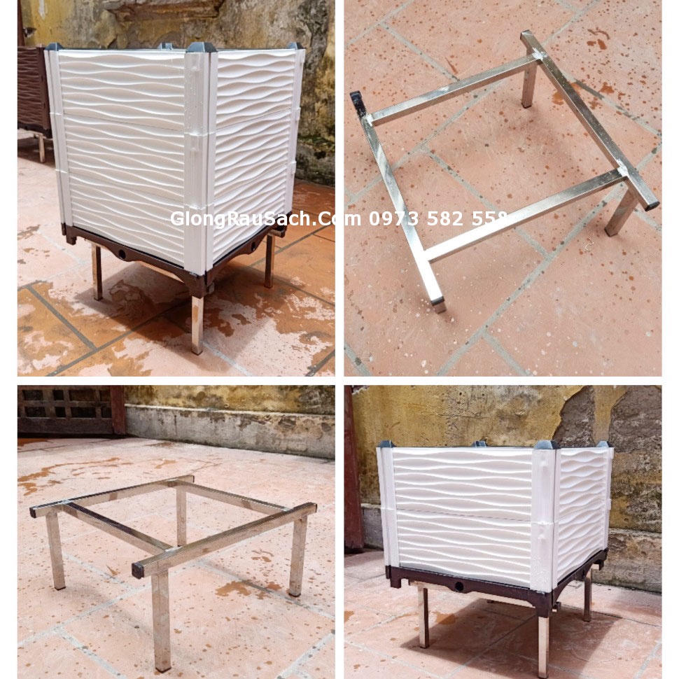 Kệ đỡ chậu ghép trồng cây 50*50