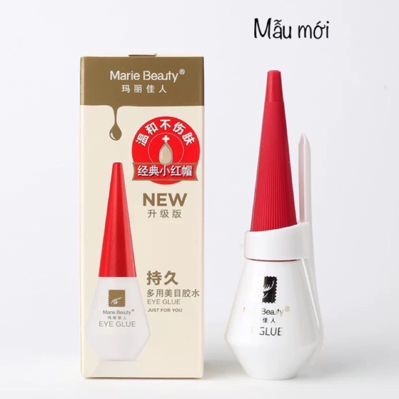Keo dán mi Marie Beauty - JEU - Baisidai -  Yanyaxi nắp hồng mẫu mới siêu dính 12ml - Nika Cosmetics
