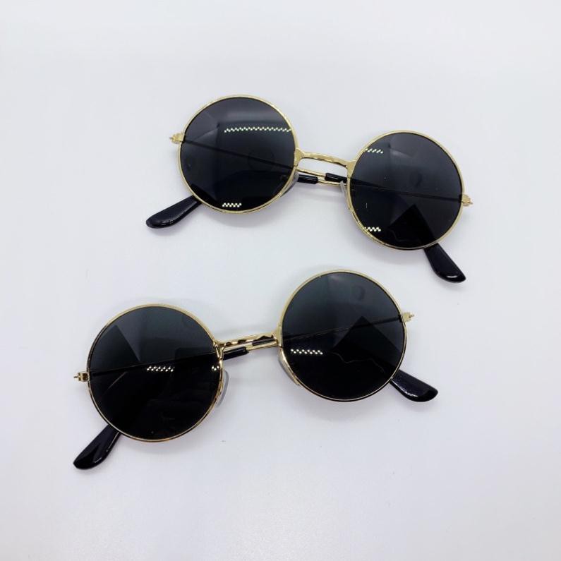 Kính nhựa tròn siêu kute cho bé, gọng kính vintage chống bụi cho bé trai và bé gái