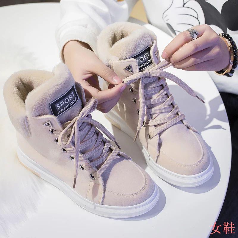 Giày Bốt Martin Lót Nhung Ấm Áp Thời Trang Mùa Đông | BigBuy360 - bigbuy360.vn