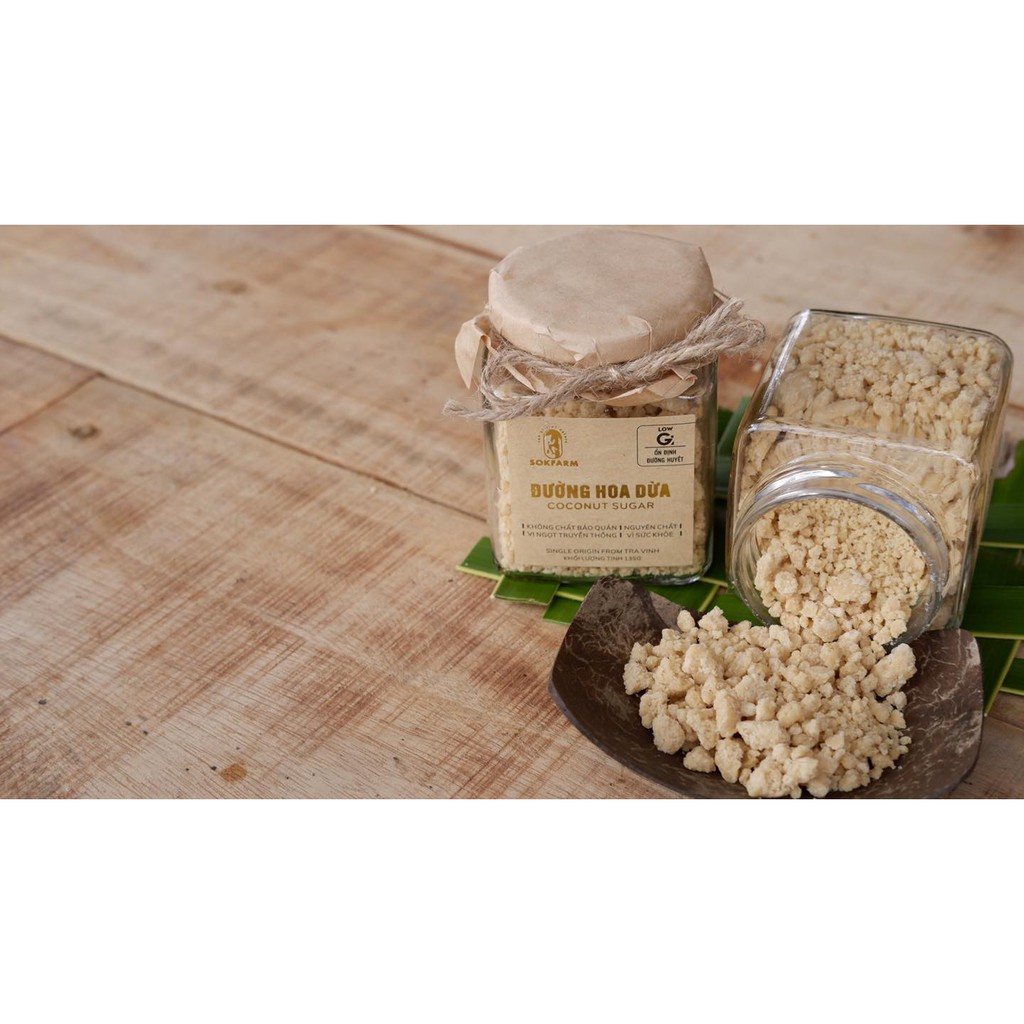 [Mã GROSALE2703 giảm 8% đơn 250K] Đường Dừa cô đặt từ mật hoa dừa - Coconut Sugar 135gram | BigBuy360 - bigbuy360.vn