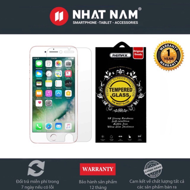 Kính cường lực iPhone Remax uốn cong, Siêu mỏng 0.1mm, trong suốt, bo viền từ iPhone 5 Đến XS Max