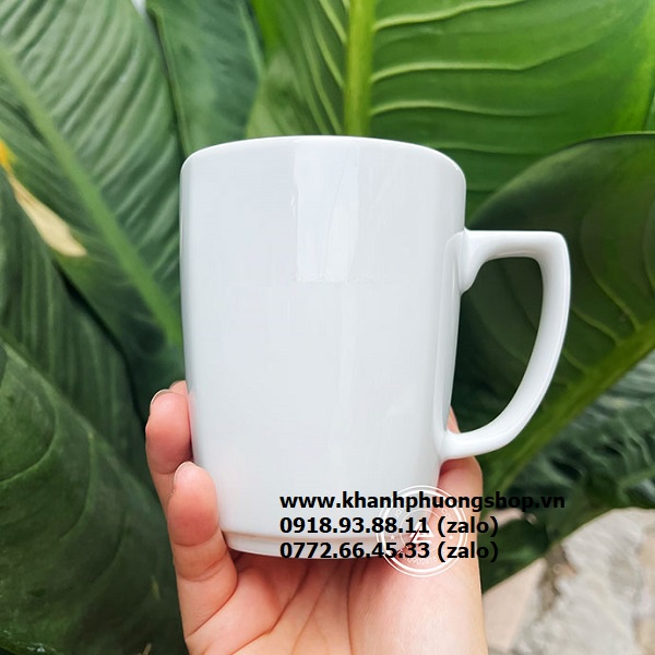 Ly sứ vuông sứ Minh Long - ly sứ vuông Minh Long