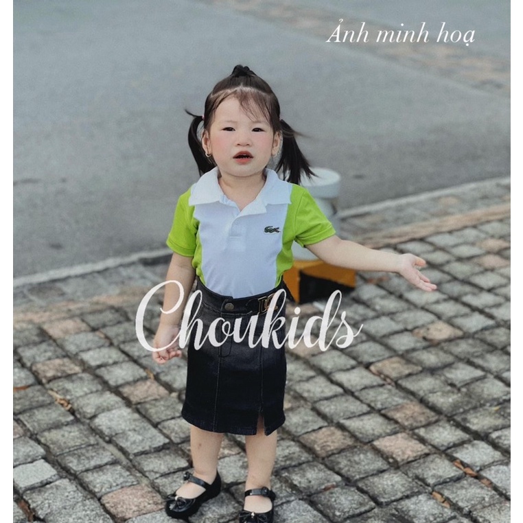 Set cá sấu kèm cv đen cho bé gái