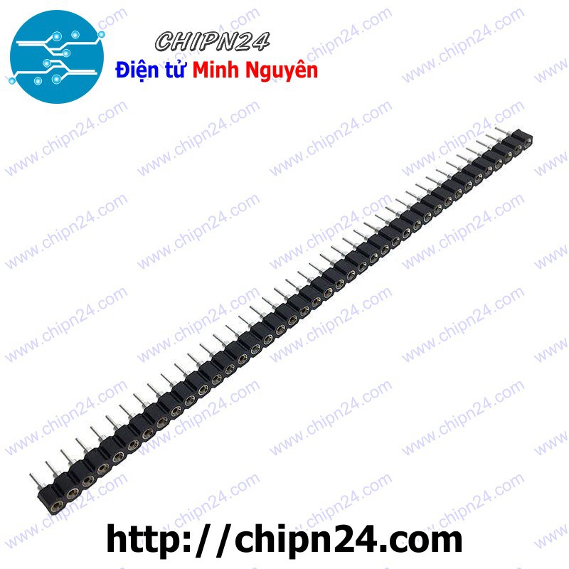 [2 CÂY] Header Hàng rào Cái Đơn Tròn 40p 2.54MM