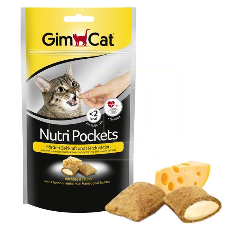 Gimcat Nutri Pocket Bánh Quy Giòn Có Nhân Cho Mèo Các Vị