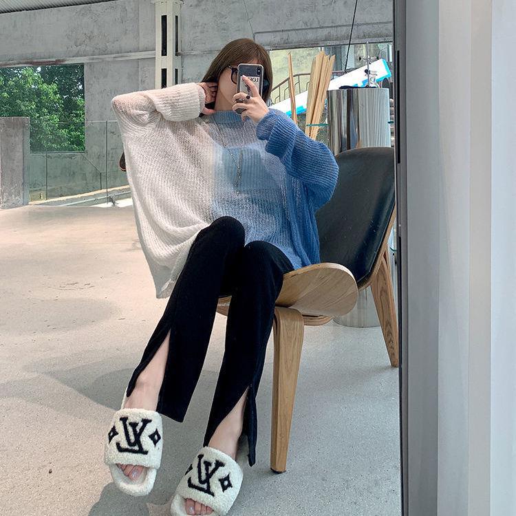 ∋☢♗Quần dài nữ ống rộng thời trang cá tính