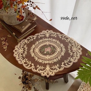 Khăn ren kiểu Pháp cổ điển trang trí -99de_cor-