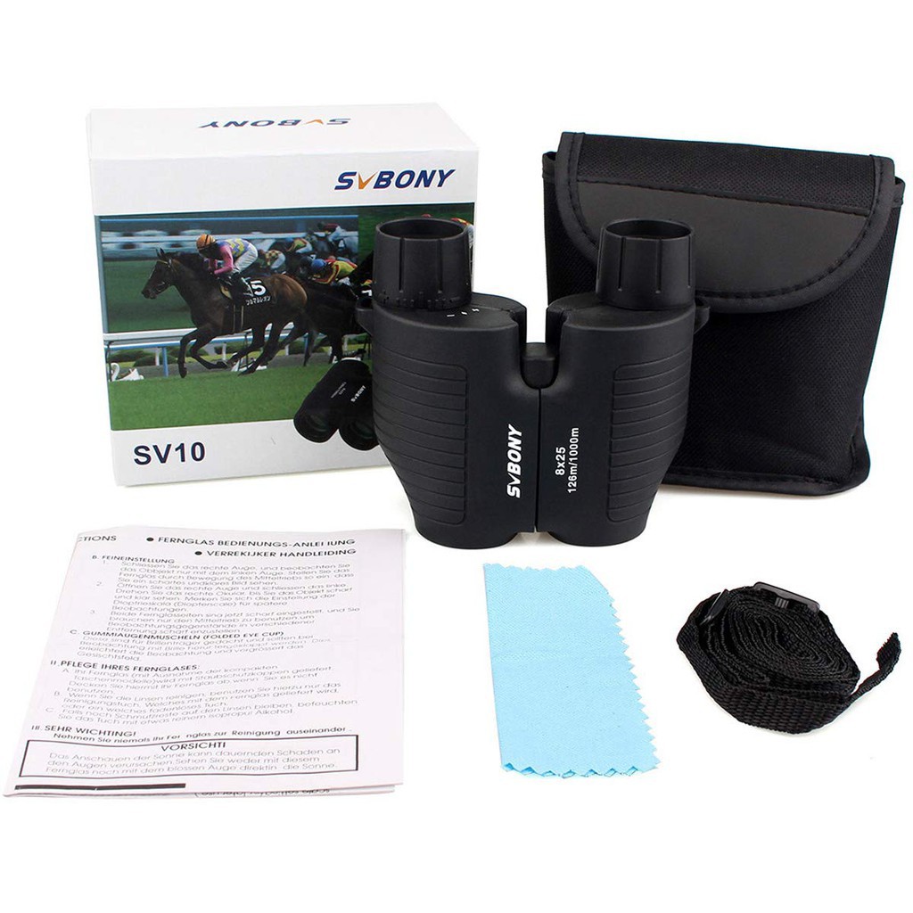 SVBONY Kính viễn vọng nhìn đêm sv10 8x25 cố định lấy nét nhỏ gọn ống nhòm độ nét cao 5000m