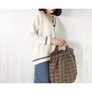 Cardigan len 3 khuy
