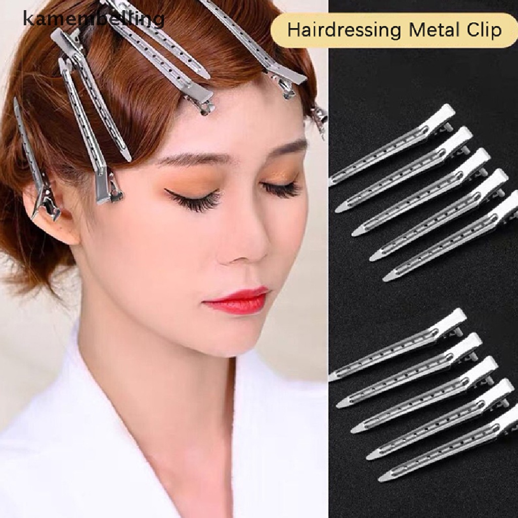 Set 10 Kẹp Chia Tóc Bằng Thép Không Gỉ