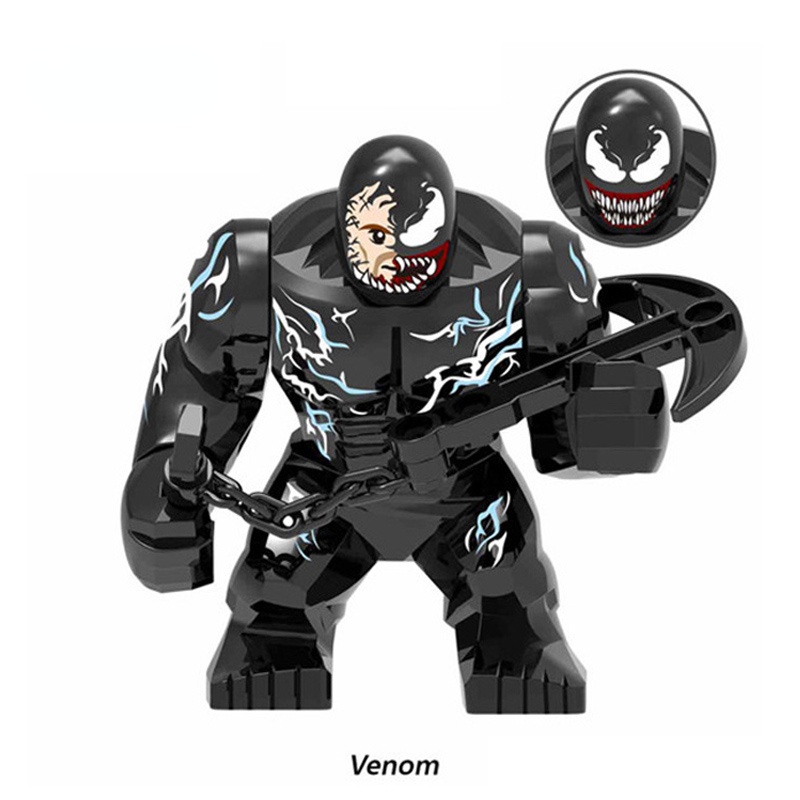 Venom Brock Eddie Hai Mặt Siêu Phản Diện Marvel Comics Lớn Nhân Vật Hành Động Khối Xây Dựng Đồ Chơi 