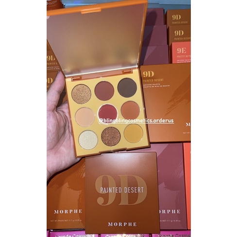 Bảng Morphe 9 ô 9D, 9E, 9V $12 vỏ hộp mới