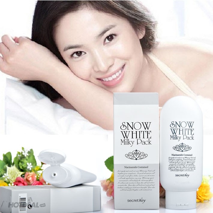 Combo Kem Tắm - Kem Dưỡng Trắng Da Secret Key Snow White