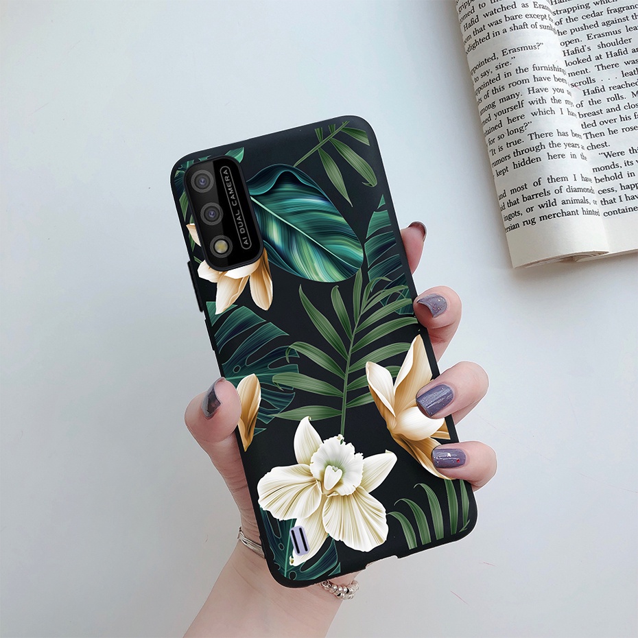 Ốp lưng chất liệu TPU silicone họa tiết hoa và trái tim cho ITEL A37 / A26 / A33
