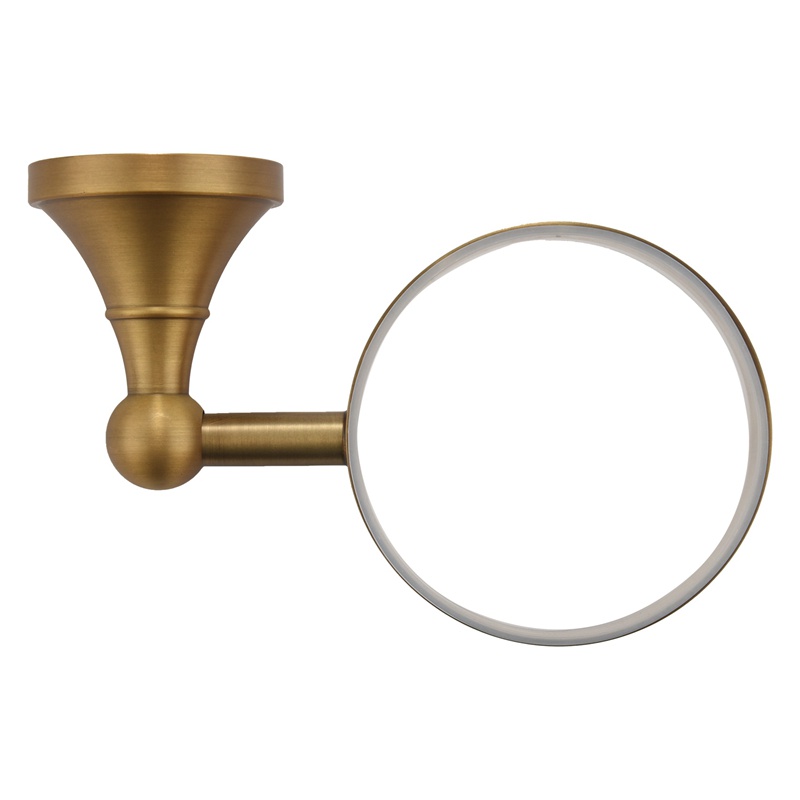 Bộ Giá Đỡ Bàn Chải Vệ Sinh Toilet Bằng Đồng Thau Kèm Cốc Sứ Tiện Dụng