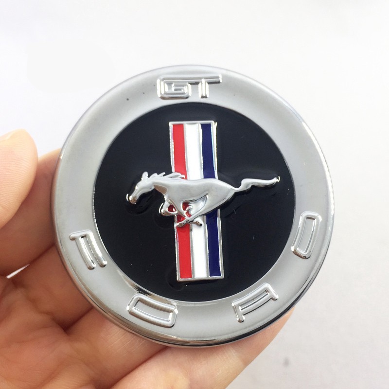 Sticker decal logo ngựa bằng kim loại trang trí cho Ford Mustang GT