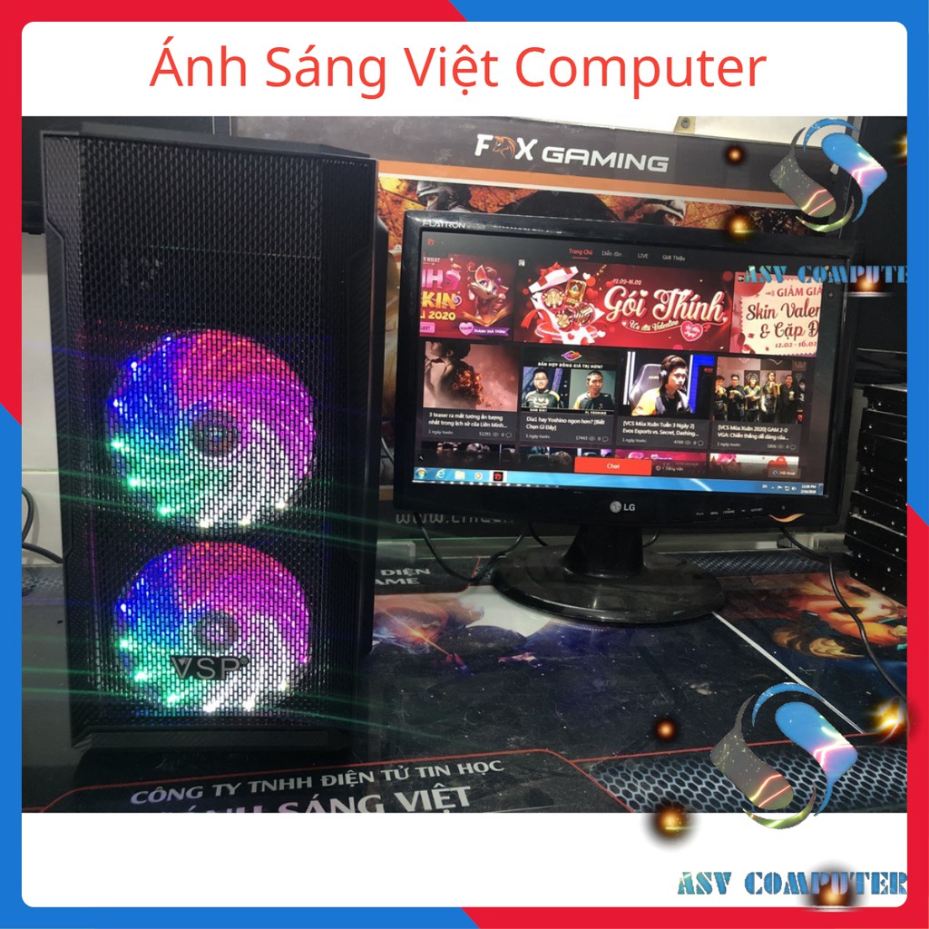 (HOT SALE) Máy tính gaming A4 5300k, Ram 8GB,VGA HD 7480D 4GB, Màn hình 19inch