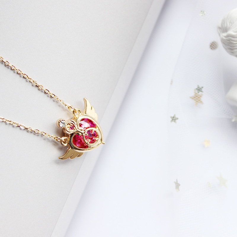Vòng cổ Hình Trái Tim Pha Lê Phong Cách Thời Trang Đơn Giản Dành Cho Nữ