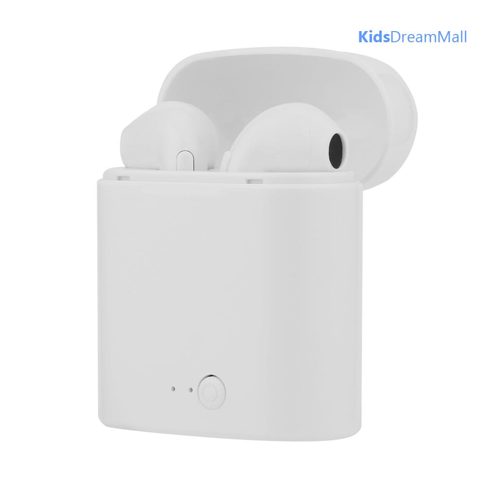 Tai Nghe Không Dây i7s TWS Bluetooth Có Hộp Sạc (Màu Trắng)