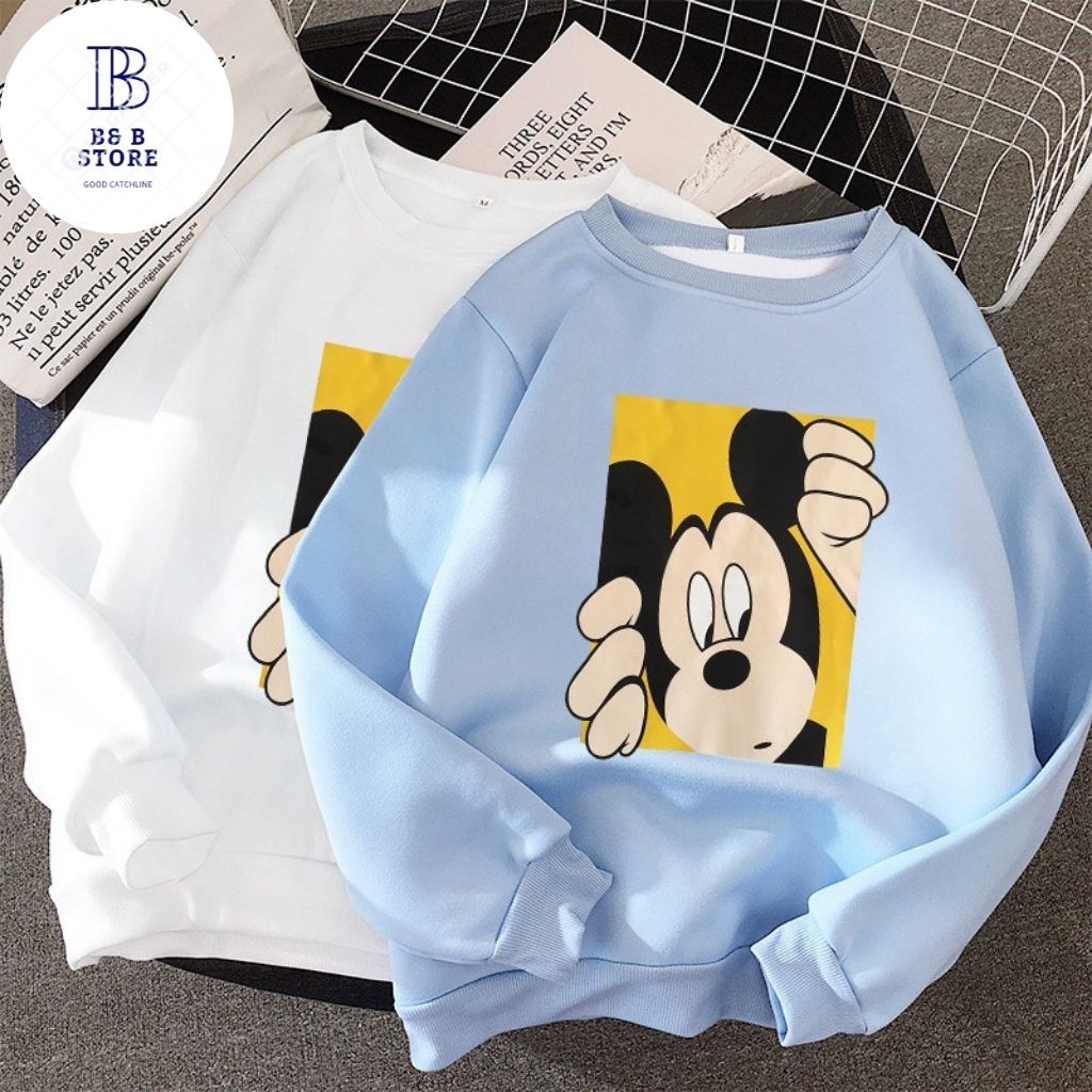 ÁO SWEATER IN CHUỘT CỰC ĐẸP FORM NAM VÀ NỮ