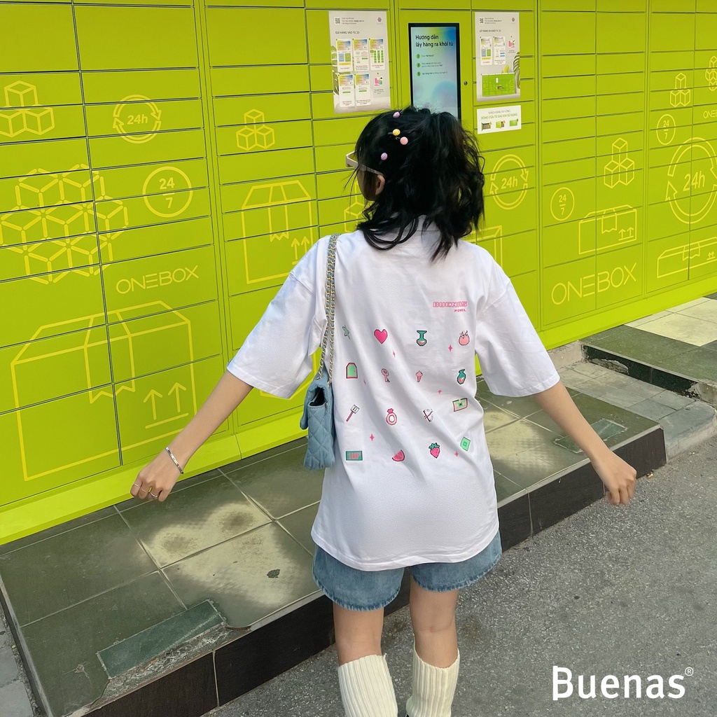 Áo thun local brand tay lỡ form oversize unisex cho nam nữ BUENAS - PXL51