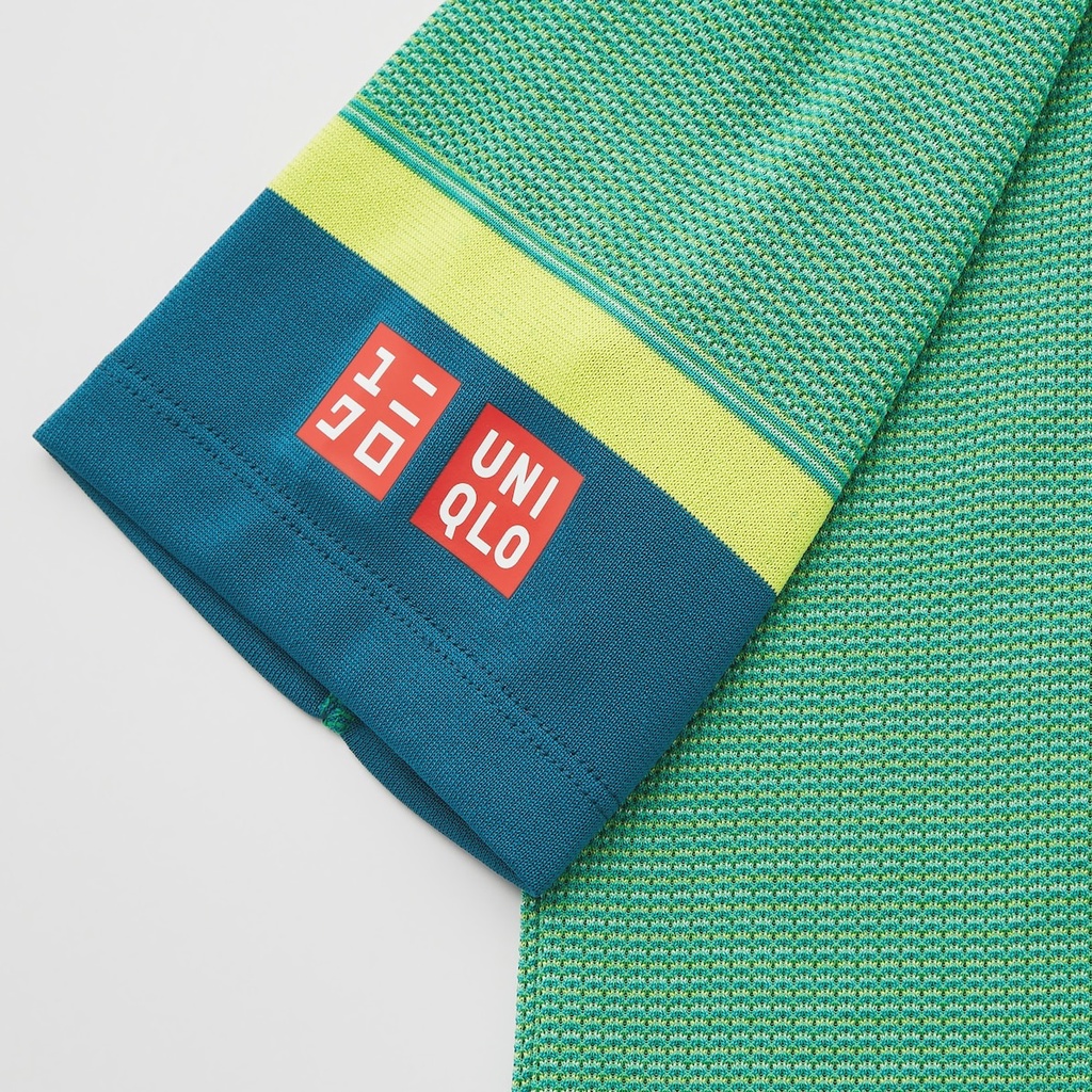 [Auth Uniqlo] Áo thể thao Tennis Uniqlo Kei Nishikori - Trẻ Em - Giải Pháp 2021