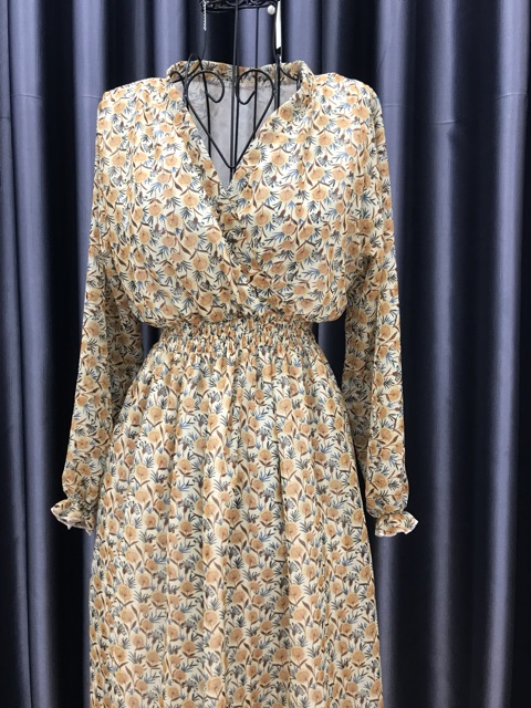 ĐẦM MAXI CỔ TIM ĐẮP CHÉO TAY DÀI (nhiều màu, Khách đặt hàng ib shop check hàng còn-hết nhé | BigBuy360 - bigbuy360.vn