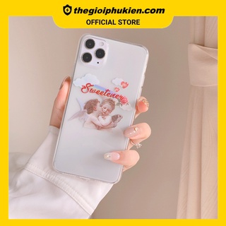 Ốp lưng iphone - Ốp silicon dẻo trong suốt Thiên thần dành cho iphone 6 đến 14promax - t68
