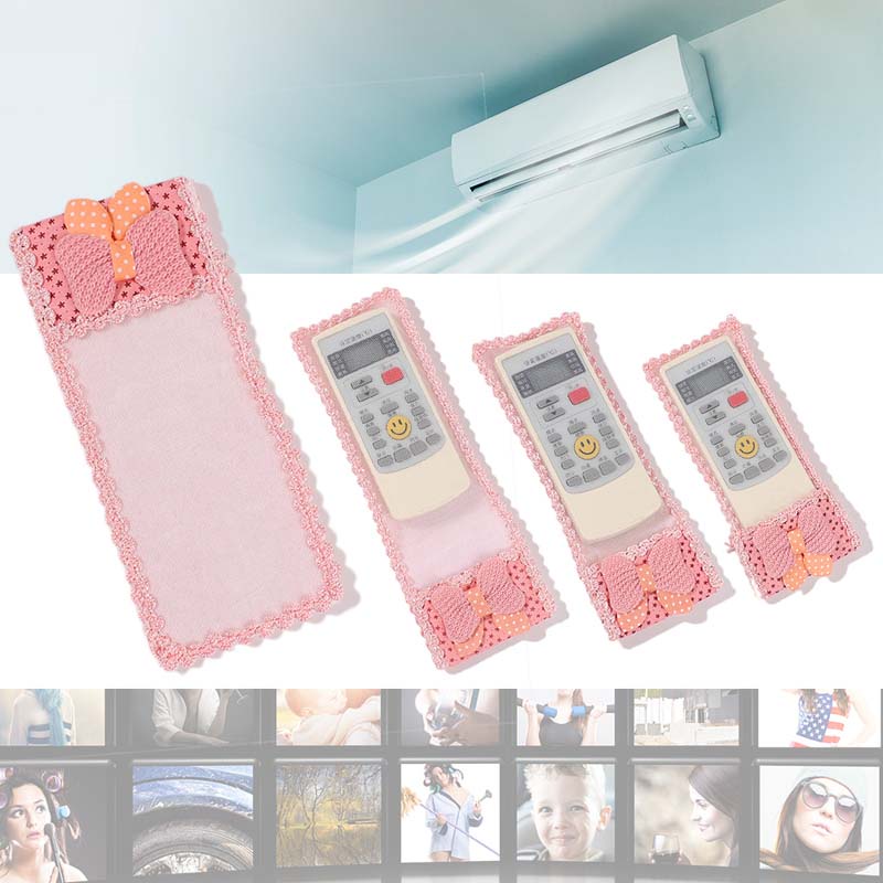Vỏ bọc điều khiển từ xa bằng vải chống bụi có ren và nơ