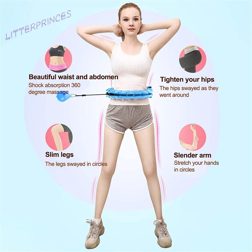 Litterprinces Sport Hoop Yoga Smart Sport Circle Adjustable Waist Fitness Training Ring