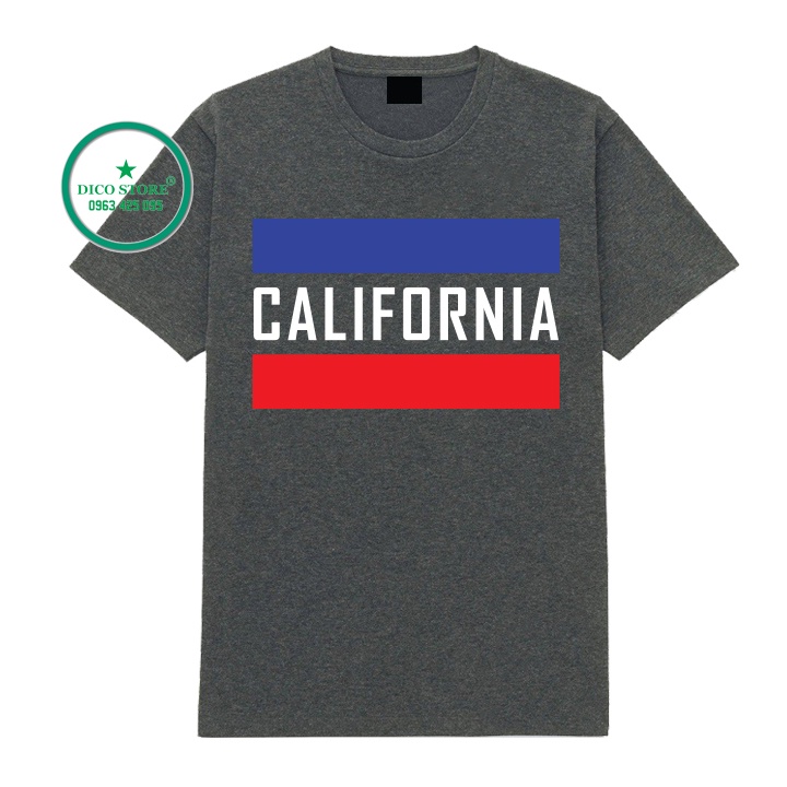 ÁO THUN NAM CALIFORNIA MẪU MỚI VẢI COTTON MỀM MỊN CAO CẤP