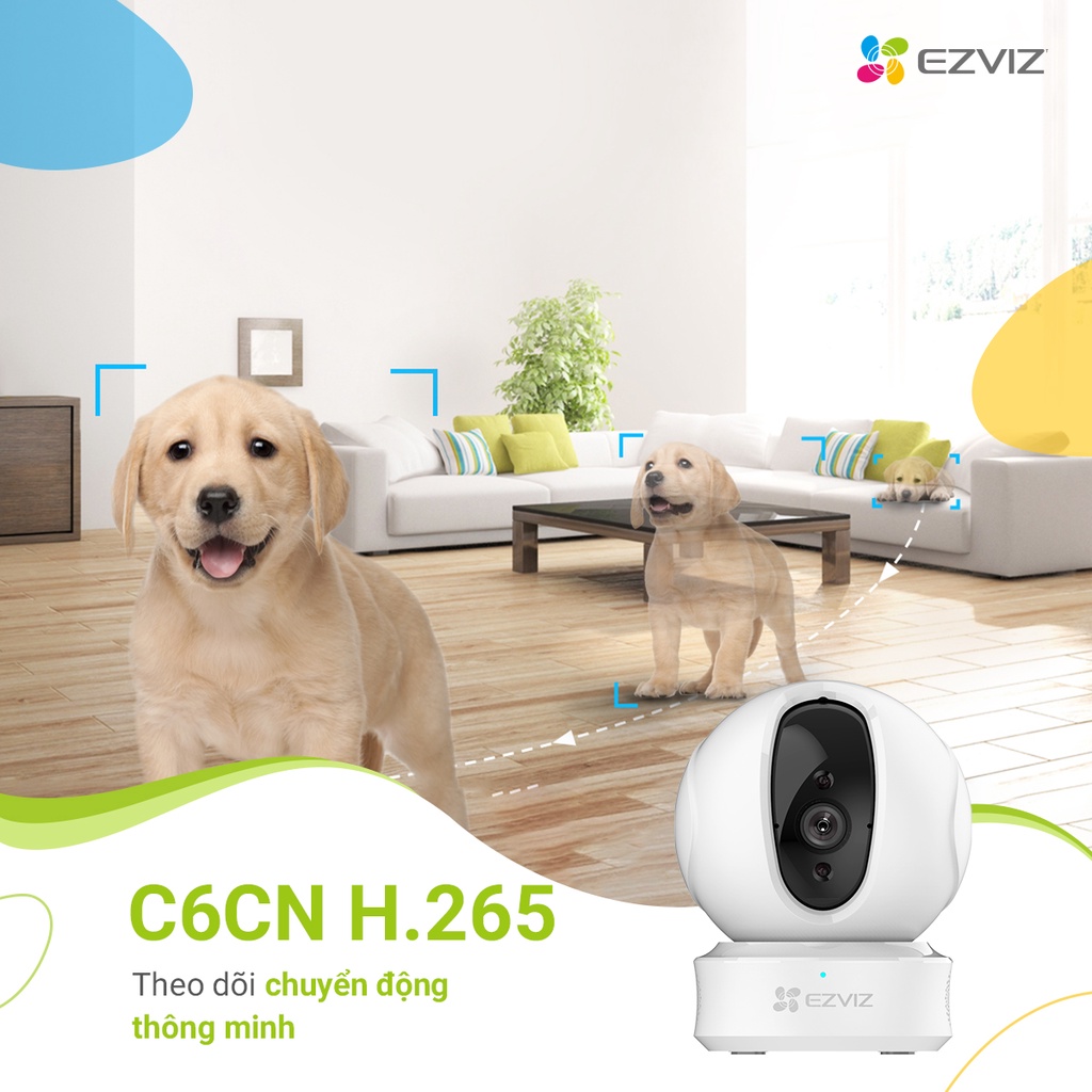 Camera IP Wifi Ezviz C6CN 1080p  chuẩn nén H265 SmartHome Thông Minh AI Nhận Diện Người, chính hãng, bảo hành 2 năm