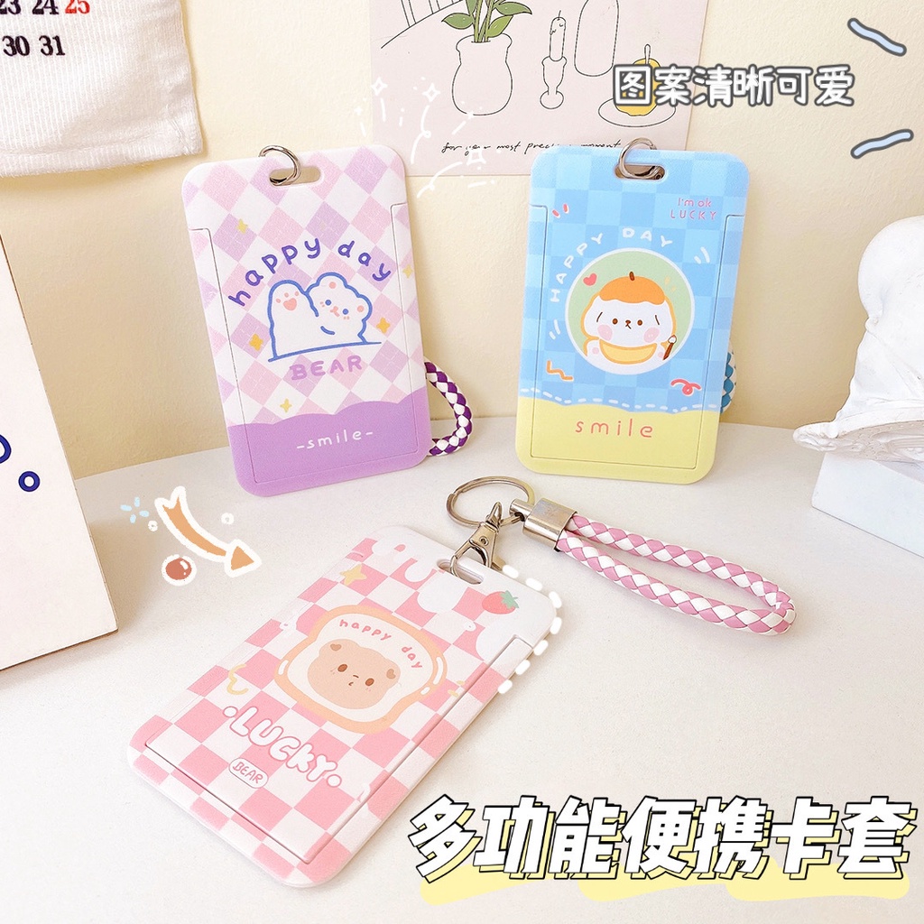 Ví Đựng Thẻ / Xe Buýt Họa Tiết Hoạt Hình Sáng Tạo