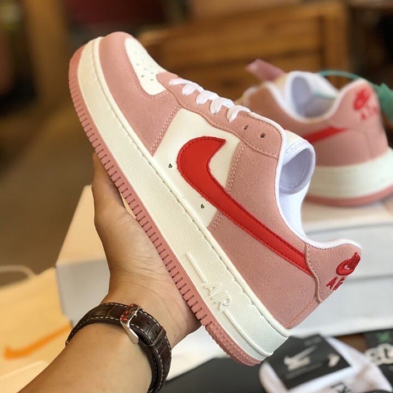 [ Free Ship ] Giày AF1 valentine Hồng 2021 [ air force 1 ] [ Giày thể thao ]