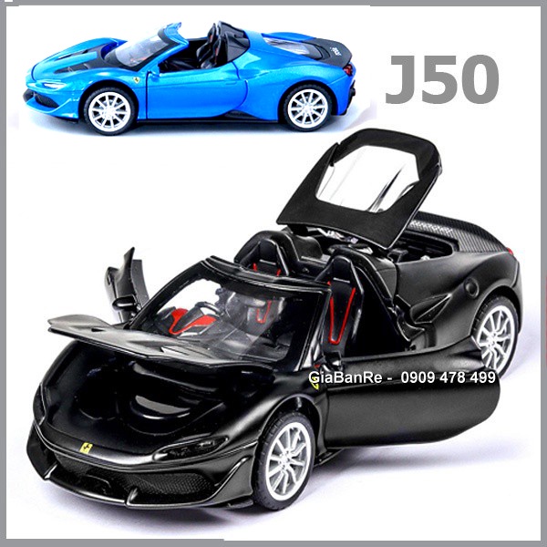 Xe Mô Hình Kim Loại Ferrari J50 Tỉ Lệ 1:32 -  Đen - 9680.2