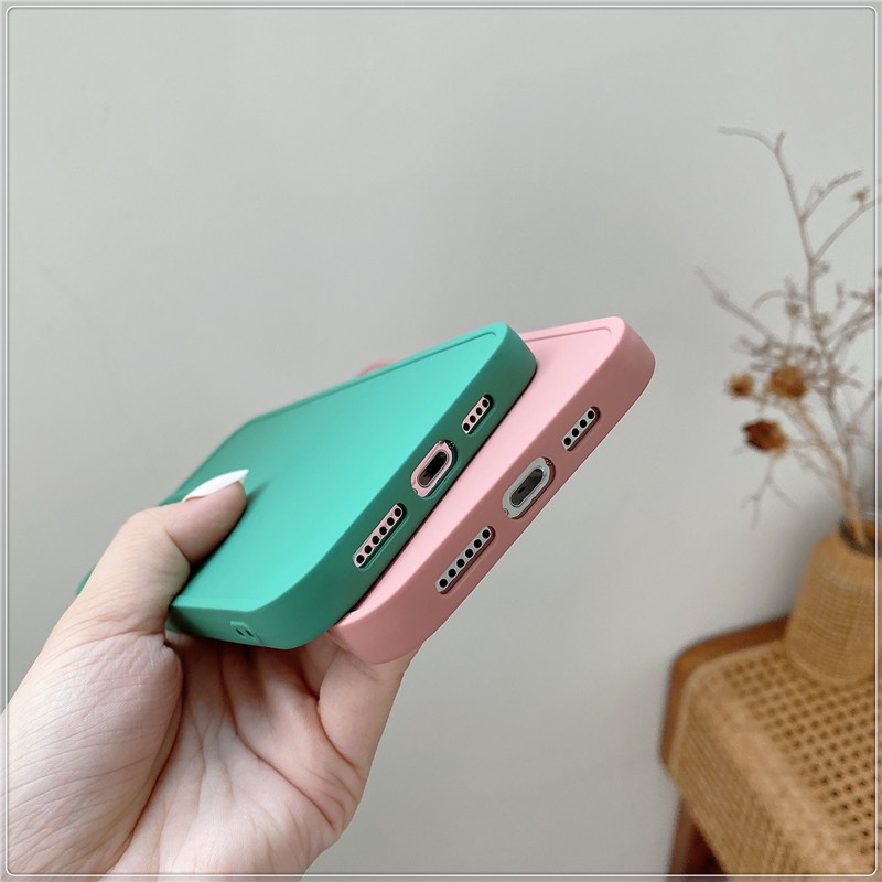 Ốp lưng cạnh vuông lỗ camera cho Xiaomi Redmi Note 7 8 9 9A 9T 10 5G 10S 9S Pro
